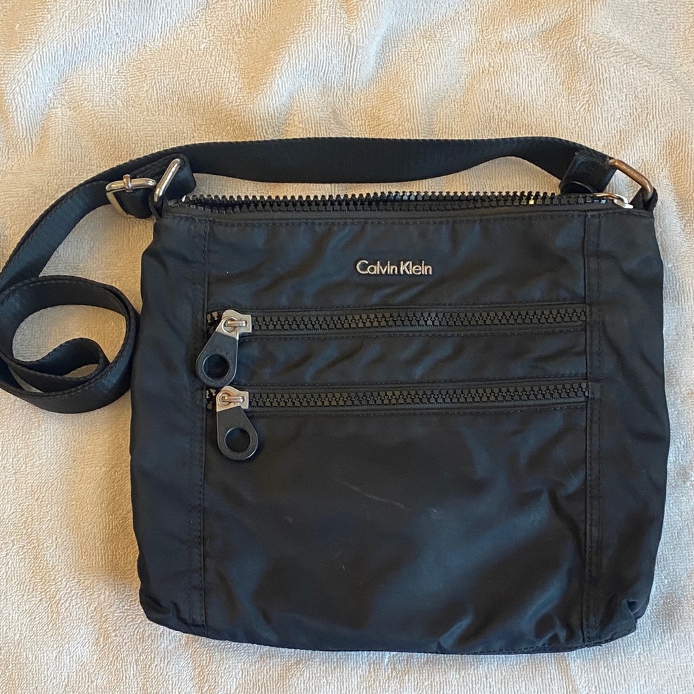 Calvin Klein Black Messenger Bag for Men